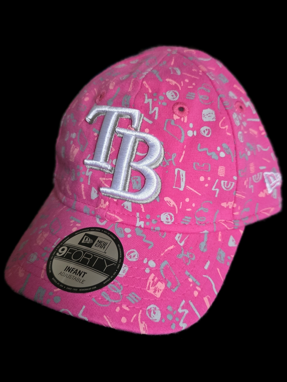 New Era Tampa Bay Rays Infant Pink 9FORTY OSFA Cap NWT